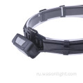 ABS USB перезаряжаемый датчик COB Led Headlamp